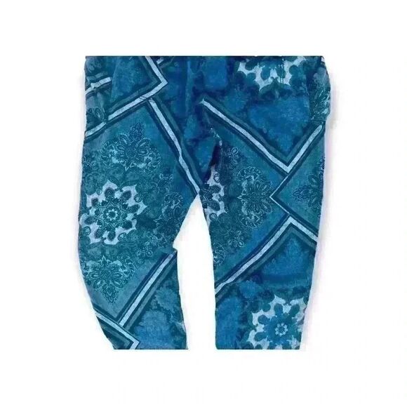 Promod Dress Pants, Blue White Flower, Size: 8 - Picture 9 of 10